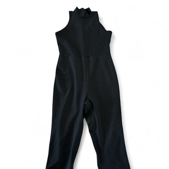 Black High Neck Jumpsuit - Picture 1 of 3
